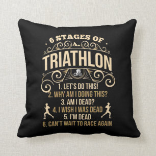Funny Triathlon Quote Crazy Triathlete Sportsman Kussen