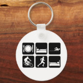 Funny triathlon sleutelhanger (Voorkant)