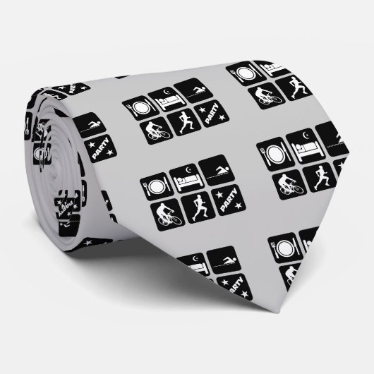 Funny triathlon stropdas (Opgerold)