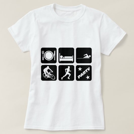 Funny triathlon t-shirt (Design voorkant)