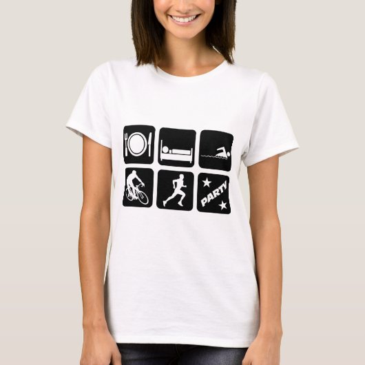 Funny triathlon t-shirt (Voorkant)