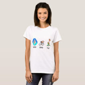 Funny triathlon t-shirt (Voorkant volledig)