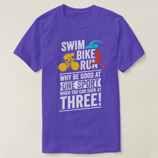 Funny Triathlon Triathlete Gift T-shirt (Design voorkant)