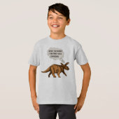 Funny Triceratops Dinosaur T-shirt (Voorkant volledig)