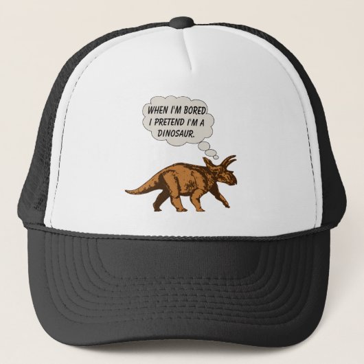Funny Triceratops Dinosaur Trucker Pet (Voorkant)