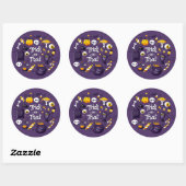 Funny Trick or Treat Kidas Halloween Ronde Sticker (Vel)