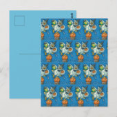 FUNNY TRICK OR TREAT SMELL MY FEET HALLOWEEN BRIEFKAART (Voorkant / Achterkant)