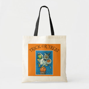 FUNNY TRICK OR TREAT SMELL MY FEET HALLOWEEN TOTE BAG