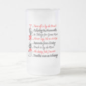 Funny Trini Description 3 Frosted Mok (Center)