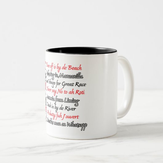 Funny Trini Description 3 Souvenir Mok (Voorkant rechts)