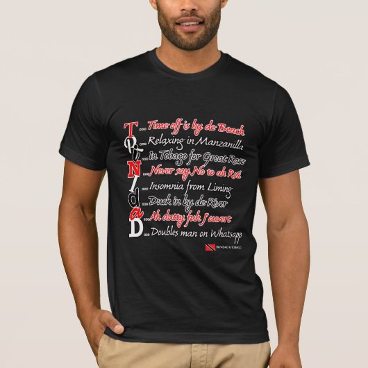 Funny Trini Description 3 T-shirt (Voorkant)