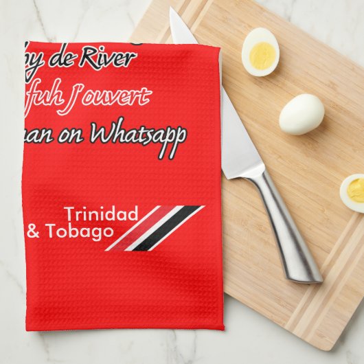 Funny Trini Description 3 Theedoek (Quarter Fold)