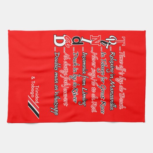 Funny Trini Description 3 Theedoek (Horizontaal)