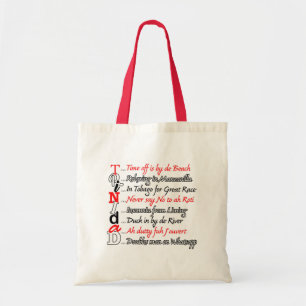Funny Trini Description 3 Tote Bag
