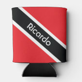 Funny Trini Description on Black Blikjeskoeler (Achterkant)