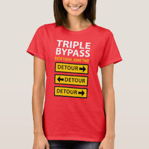 Funny Triple Bypass Heart Survigery T-shirt