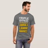 Funny Triple Bypass Heart Survigery T-shirt (Voorkant volledig)