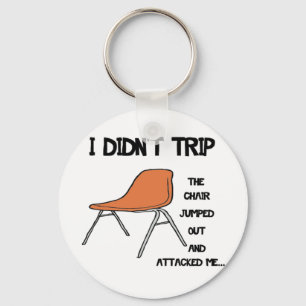 Funny Tripping-voorzitter Sleutelhanger