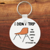 Funny Tripping-voorzitter Sleutelhanger (Voorkant)