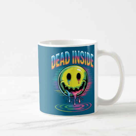 Funny Trippy Dead Inside Quote Sarcasm Meme Gothic Koffiemok (Rechts)