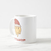 Funny Trippy Smile Santa Mok (Voorkant links)