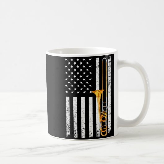 Funny Trombone Design For Men Women Musician Tromb Koffiemok (Rechts)