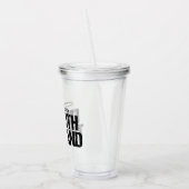 Funny Trombone Player Acryl Drinkbeker (Links)