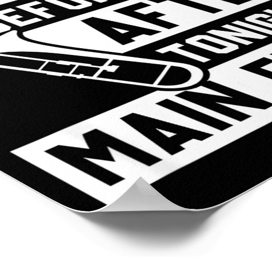 Funny Trombone Player Marching Band  Poster (Hoek)