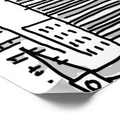 Funny Trombone Player Musician Poster (Hoek)