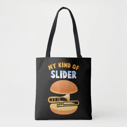 Funny Trombone Player Slider Musician Trombonist Tote Bag (Voorkant)