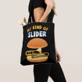 Funny Trombone Player Slider Musician Trombonist Tote Bag (Dichtbij)
