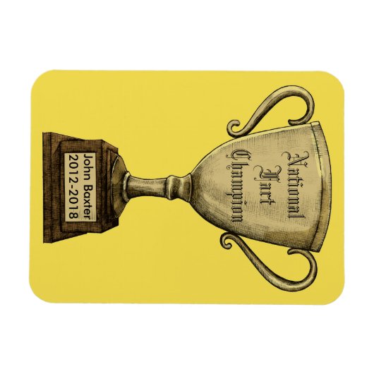 Funny  Trophy Award Magneet (Horizontaal)