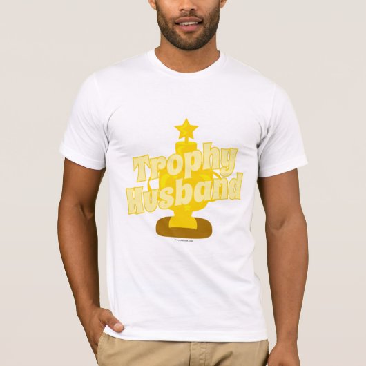 Funny Trophy Husband  ontwerp T-shirt (Voorkant)
