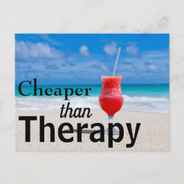 Funny Tropical Beach Photo Typography Briefkaart