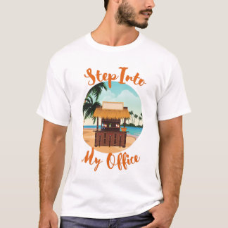 Funny Tropical Caribbean Kantoor T-shirt