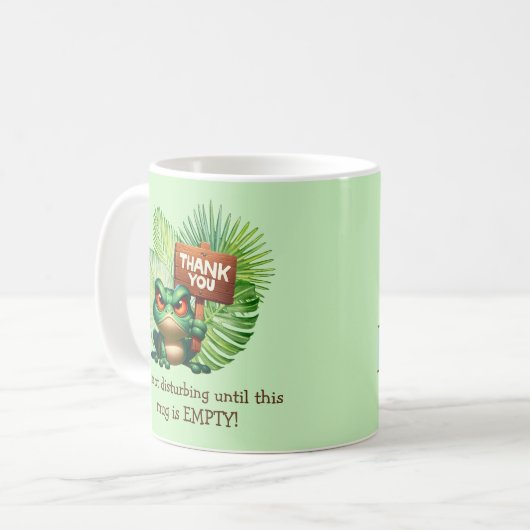 Funny Tropical Frog Coffee Mok -  (Voorkant links)