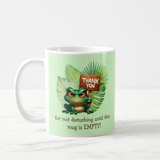 Funny Tropical Frog Coffee Mok -  (Links)