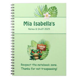 Funny Tropical Frog Notitieboek -