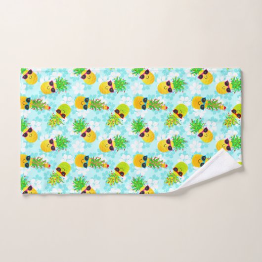 Funny Tropical Kerstanananas Bad Handdoek (Handdoek)