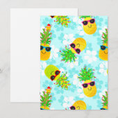 Funny Tropical Kerstanananas Feestdagenkaart (Voorkant / Achterkant)