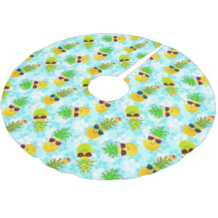 Funny Tropical Kerstanananas Kerstboom Rok