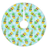 Funny Tropical Kerstanananas Kerstboom Rok (Voorkant)