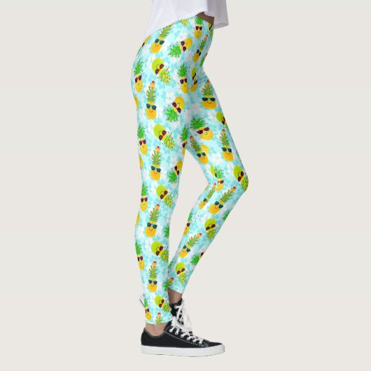 Funny Tropical Kerstanananas Leggings (Rechts)