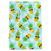 Funny Tropical Kerstanananas Medium Cadeauzakje (Achterkant)
