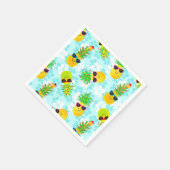 Funny Tropical Kerstanananas Servetten (Hoek)