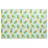 Funny Tropical Kerstanananas Stof (Fat Quarter)