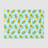 Funny Tropical Kerstanananas Tissuepapier (Voorkant)