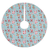 Funny Tropical Santa Kerstboom Rok (Voorkant)