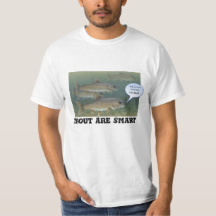 Funny "Trout are Smart" — grappige shirten voor de T-shirt