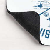 Funny Trout Fly Fishing Birthday Christmas Fathers Muismat (Hoek)